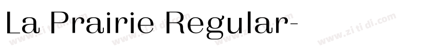 La Prairie Regular字体转换